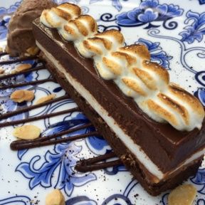 Gluten-free s'mores cake from Ivory on Sunset
